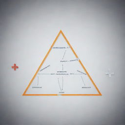 Create an imaginative conceptual framework depicting the interchange among the theories of opportunity, institutionalism, social networking, collective action, and the fraud triangle. Each theory should be visibly separate yet intertwined, showing their interconnected influence.