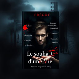 Book cover for "Le Souhait d'une Vie" by Fregot featuring a dark and emotional theme