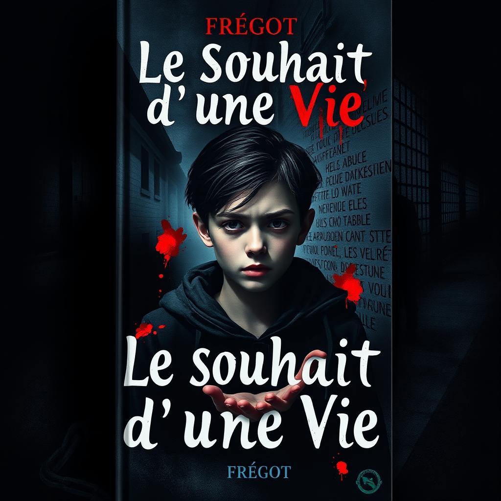 Book cover for "Le Souhait d'une Vie" by Fregot featuring a dark and emotional theme