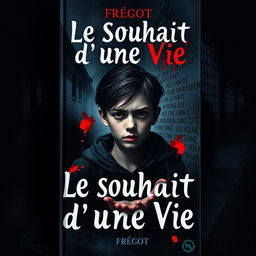 Book cover for "Le Souhait d'une Vie" by Fregot featuring a dark and emotional theme