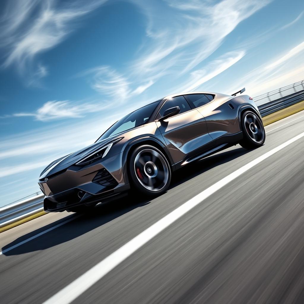 An impressive crossover utility vehicle (CUV) that creatively blends the sleek, sporty design of the Corvette C8 with the elegant features of the 2024 Buick Envista