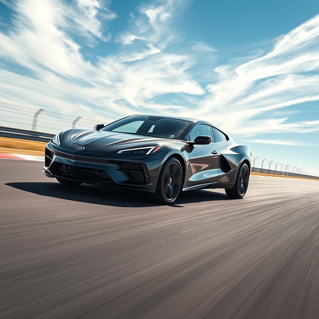 An impressive crossover utility vehicle (CUV) that creatively blends the sleek, sporty design of the Corvette C8 with the elegant features of the 2024 Buick Envista