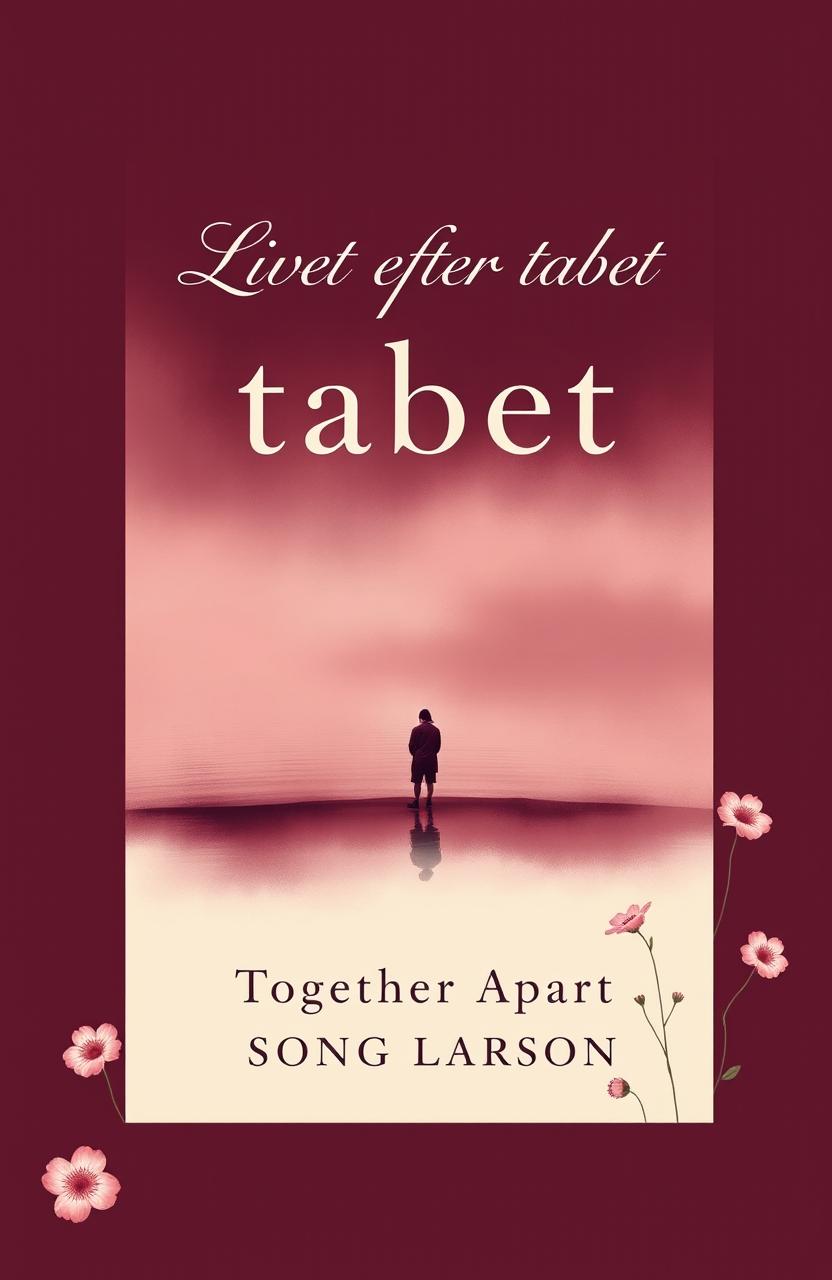 A book cover design for 'Livet efter tabet' with an emotional and reflective theme