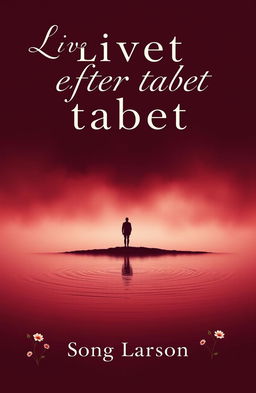 A book cover design for 'Livet efter tabet' with an emotional and reflective theme