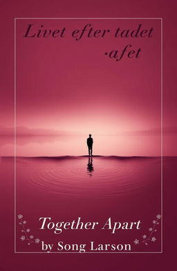 A book cover design for 'Livet efter tabet' with an emotional and reflective theme