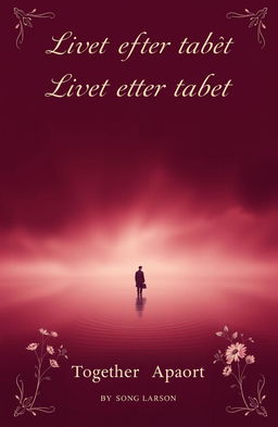 A book cover design for 'Livet efter tabet' with an emotional and reflective theme