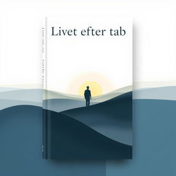 A captivating book cover designed for the title "Livet efter tab", featuring an abstract representation of life's journey through loss, depicted with soft gradients and expressive, flowing lines