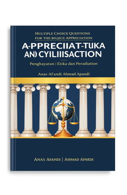 A book cover featuring the title "Multiple Choice Questions for the Subject Appreciation of Ethics and Civilisation / Penghayatan Etika dan Peradaban"