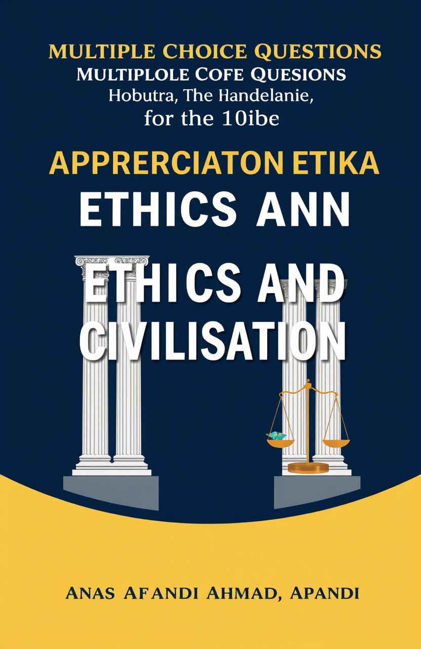 A book cover featuring the title "Multiple Choice Questions for the Subject Appreciation of Ethics and Civilisation / Penghayatan Etika dan Peradaban"