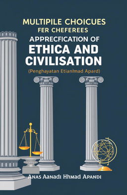 A book cover featuring the title "Multiple Choice Questions for the Subject Appreciation of Ethics and Civilisation / Penghayatan Etika dan Peradaban"