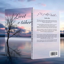 A book cover design for 'Livet efter tabet' featuring an emotional and reflective theme