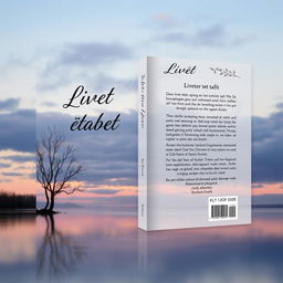 A book cover design for 'Livet efter tabet' featuring an emotional and reflective theme