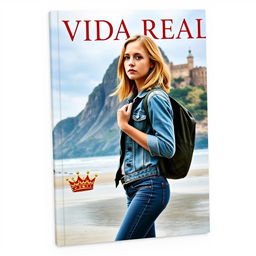 A book cover titled 'VIDA REAL' with a crown near the title