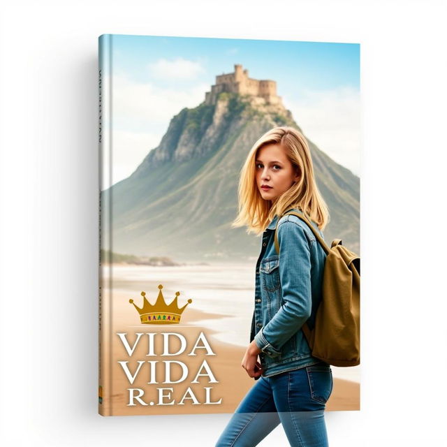 A book cover titled 'VIDA REAL' with a crown near the title