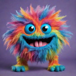 The colorful, cheerful, hairy gooey monster with amplified, brighter, more vibrant colors.