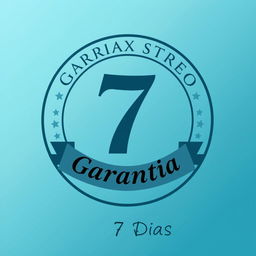 Um gráfico elegante e atraente para ilustrar uma garantia de reembolso de 7 dias