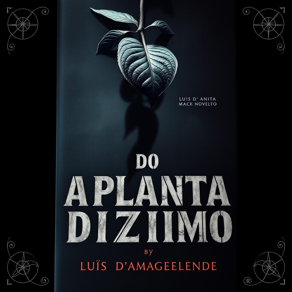 A book cover for the dark novel "A PLANTA DO DIZIMO" by Luís d'Anita Maguenende