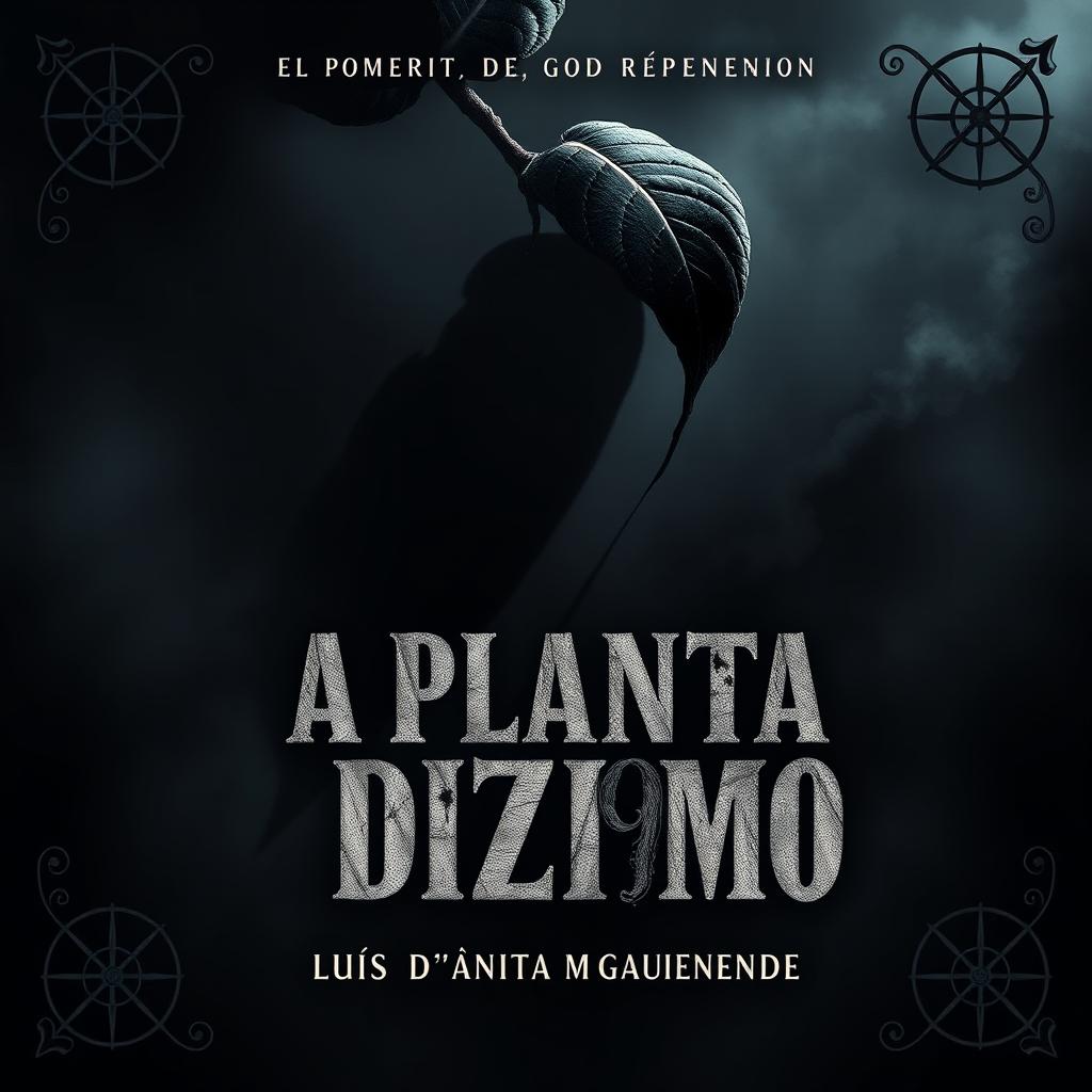 A book cover for the dark novel "A PLANTA DO DIZIMO" by Luís d'Anita Maguenende