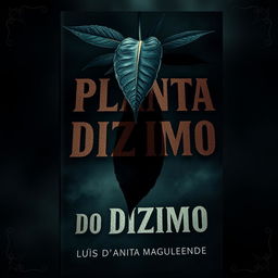 A book cover for the dark novel "A PLANTA DO DIZIMO" by Luís d'Anita Maguenende