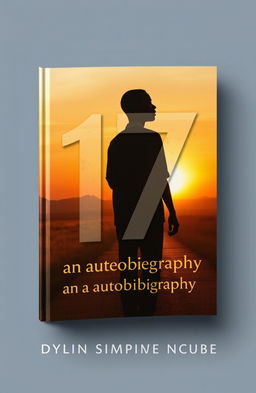 A captivating book cover design for '17, an autobiography by Dylan Simphiwe Ncube'