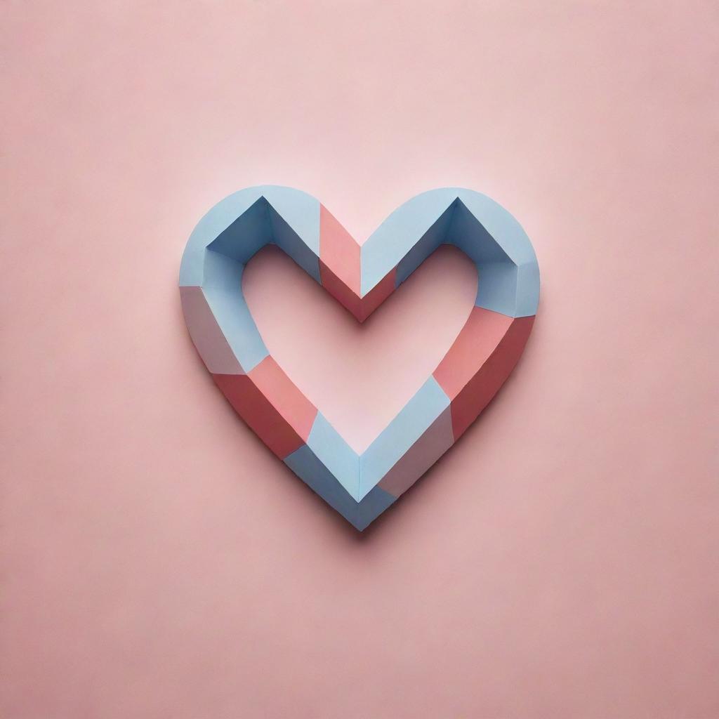 Create a creative image of the letters 'TG' artistically shaped into the form of a heart.