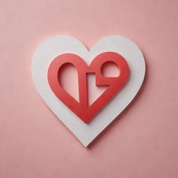 Create a creative image of the letters 'TG' artistically shaped into the form of a heart.