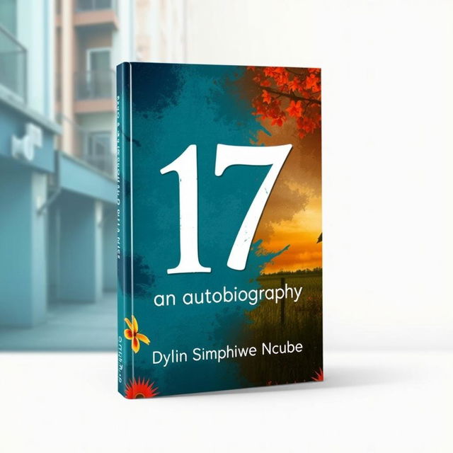 A captivating book cover for "17, an autobiography by Dylan Simphiwe Ncube