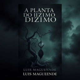 a dark and mysterious book cover for 'A PLANTA DO DIZIMO' by Luis Maguenende