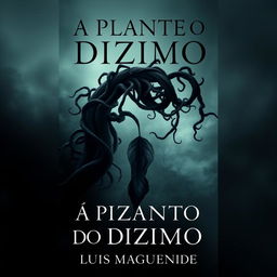 a dark and mysterious book cover for 'A PLANTA DO DIZIMO' by Luis Maguenende