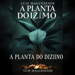 Design a captivating and eerie book cover for "A PLANTA DO DIZIMO" by Luis Maguenende