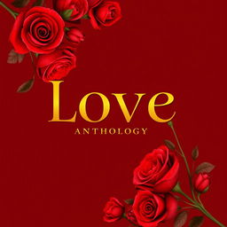 Book cover design for a poetry anthology focused on love