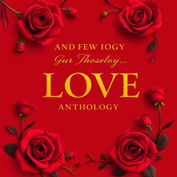 Book cover design for a poetry anthology focused on love