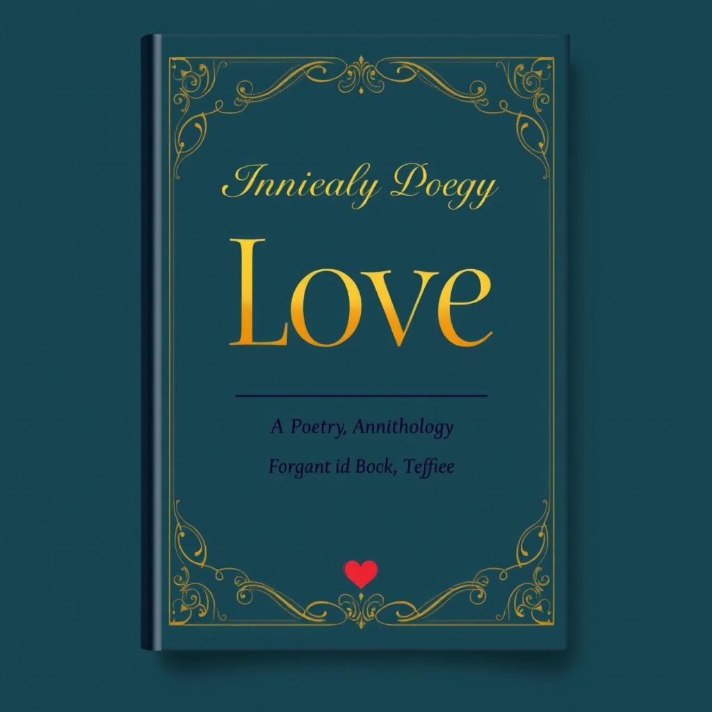 Design a book cover for a poetry anthology focused on love