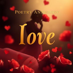 Design a book cover for a poetry anthology focused on love