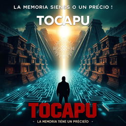 A movie poster for a sci-fi thriller film titled "Tocapu," with the tagline "La memoria tiene un precio