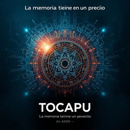 A sci-fi thriller movie poster titled "Tocapu" with the tagline "La memoria tiene un precio