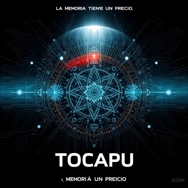 A sci-fi thriller movie poster titled "Tocapu" with the tagline "La memoria tiene un precio