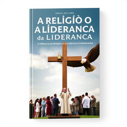 Book cover featuring the title "A Religião e a Liderança" and the subtitle "A Influência da Religião na Liderança Contemporânea"