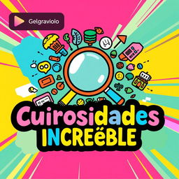 A colorful and engaging YouTube thumbnail for a compilation video on interesting curiosities