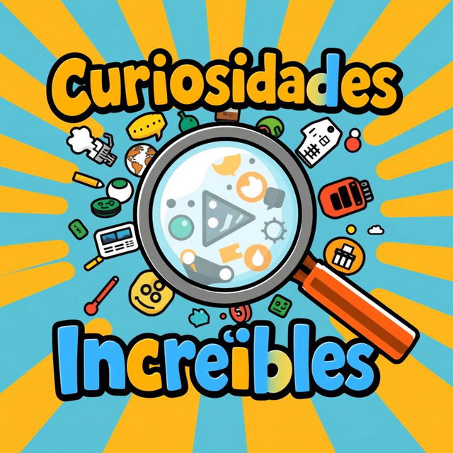 A colorful and engaging YouTube thumbnail for a compilation video on interesting curiosities