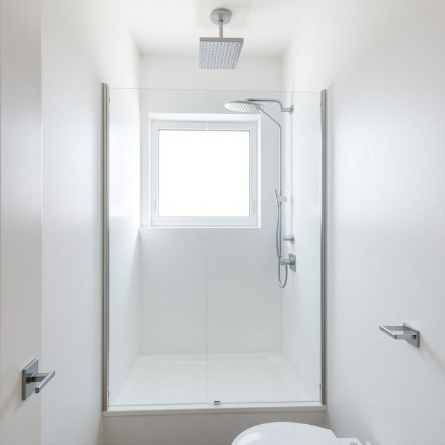 A compact bathroom with dimensions of 1