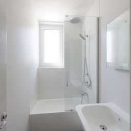 A compact bathroom with dimensions of 1