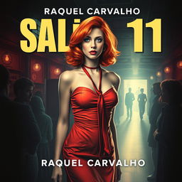 Book cover for "Salão 11" by RAQUEL CARVALHO, featuring themes of science fiction and suspense