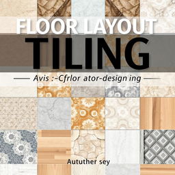 A detailed ebook cover focusing on the art of floor layout and tiling