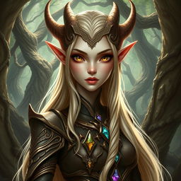 A character that is a hybrid between a draconid and a high elf, combining the grace and elegance of an elf with the majestic and fierce features of a draconid