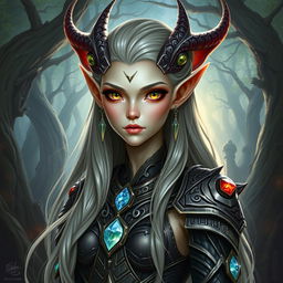 A character that is a hybrid between a draconid and a high elf, combining the grace and elegance of an elf with the majestic and fierce features of a draconid