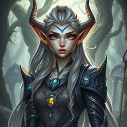 A character that is a hybrid between a draconid and a high elf, combining the grace and elegance of an elf with the majestic and fierce features of a draconid