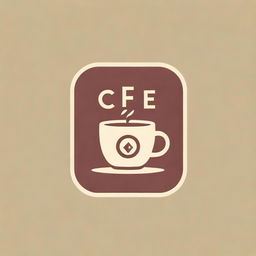 A logo for a coffee shop named 'Coffe Bucks', styled to resemble the periodic table, with vintage fonts and warm, coffee-inspired colors.