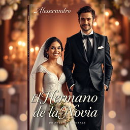 A captivating book cover design for the novel titled 'El Hermano de la Novia'