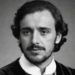 Generate an image of Bassanio, Portia's husband, from Shakespeare's 'The Merchant of Venice'. He should appear as a distinguished gentleman from the Venetian era.